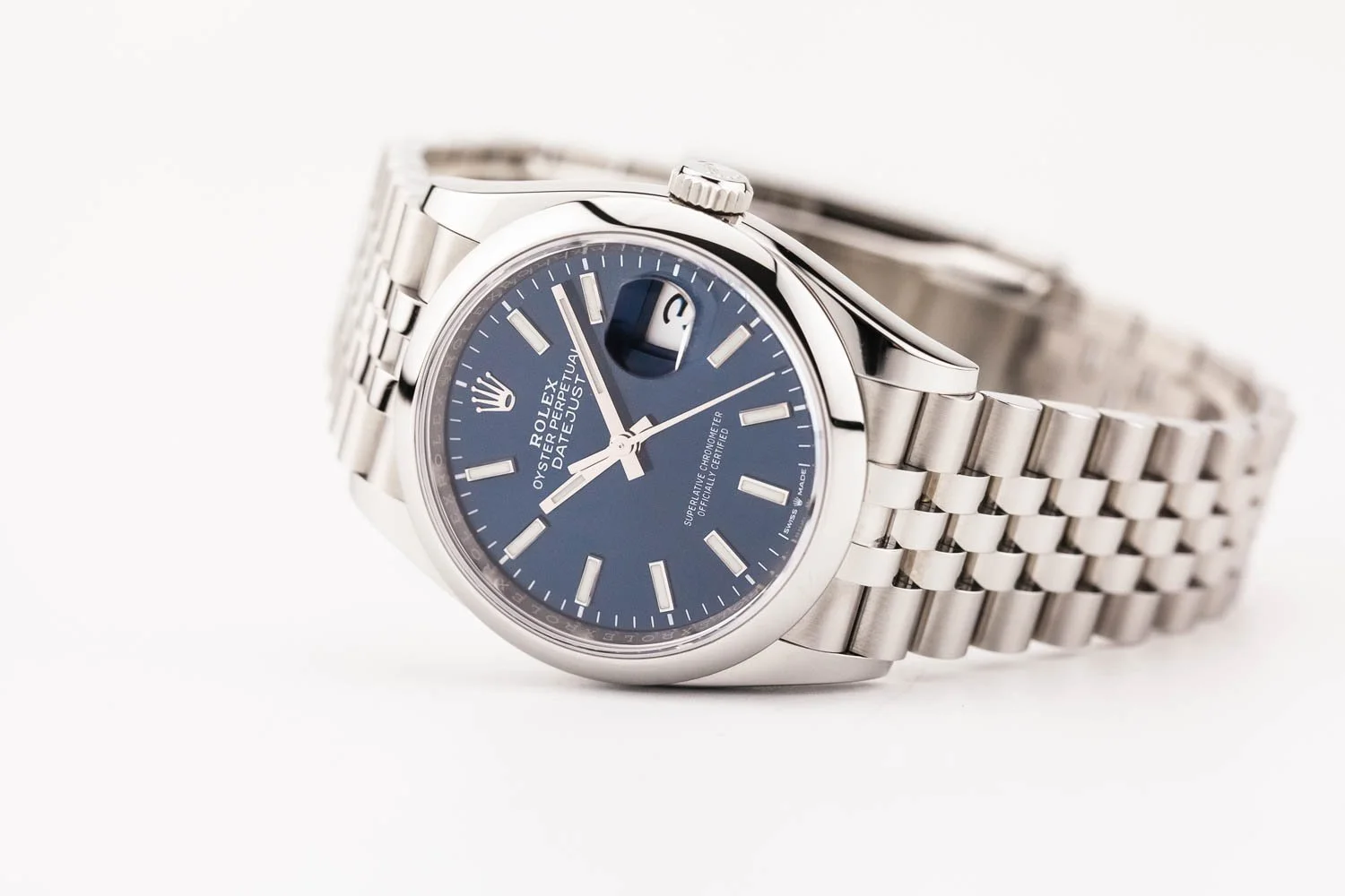 Rolex Datejust 36 Blue Dial Jubilee 126200 Watch Exchange Co